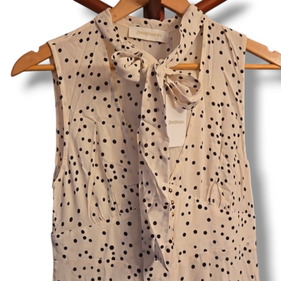 Zimmerman NWT Empire Jumpsuit in Pearl Confetti - Picture 3 of 14